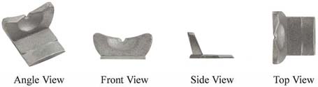 Rear sight,
Traditional longrifle style for 13/16" or 7/8" octagon barrel,
wax cast steel